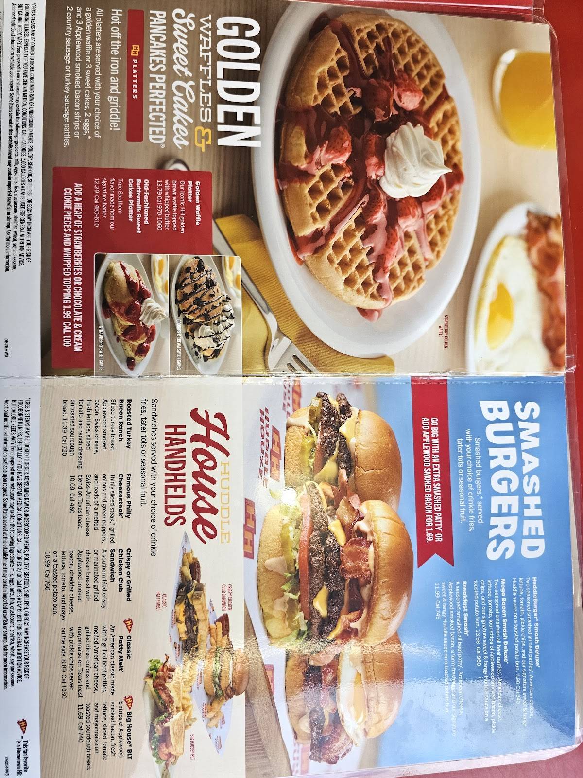Huddle House меню