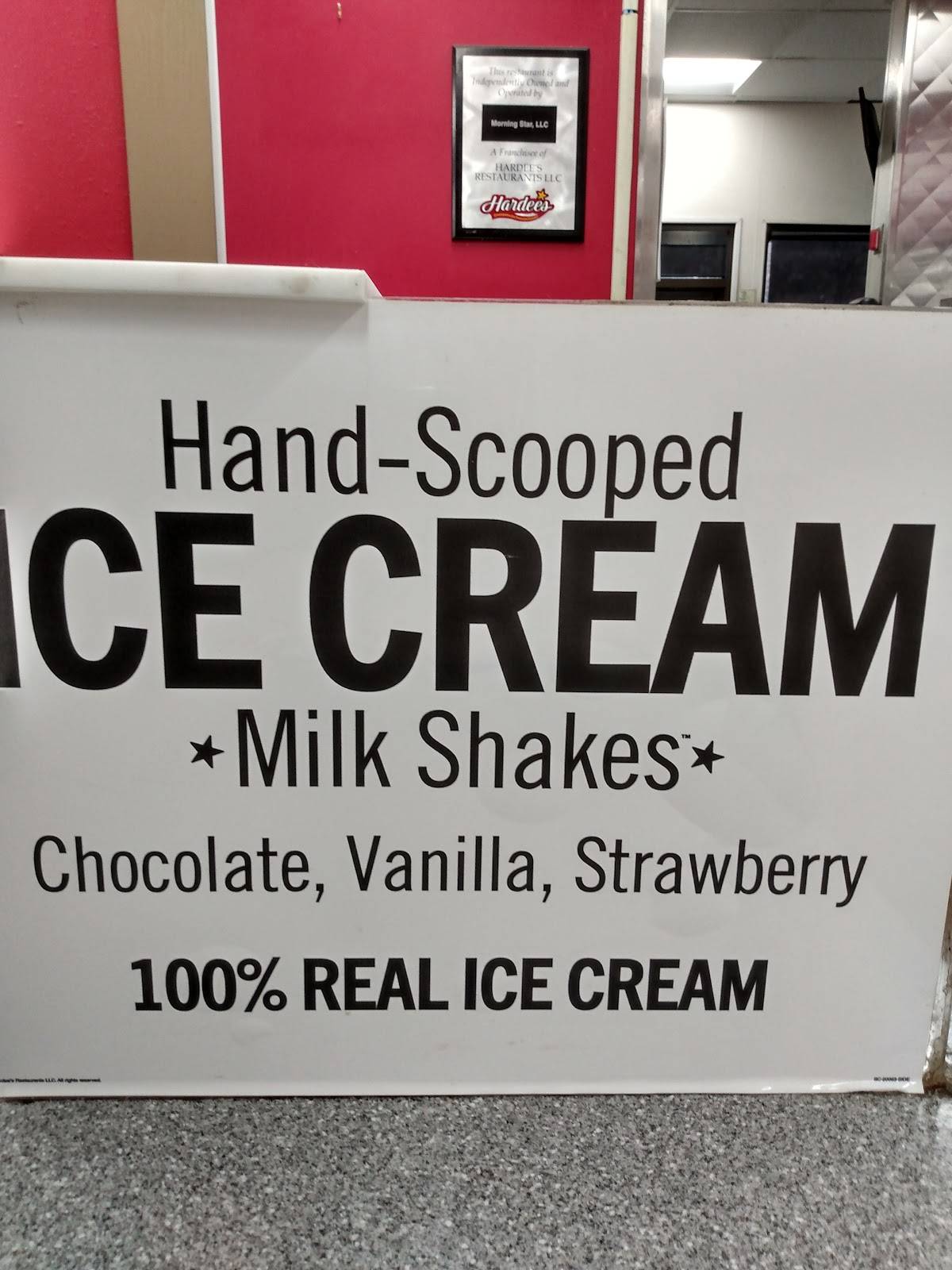 Hardee's меню
