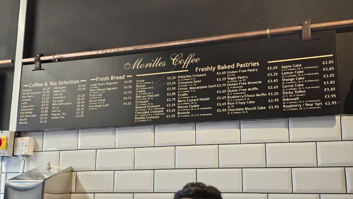 Morilles Coffee Rathmines меню