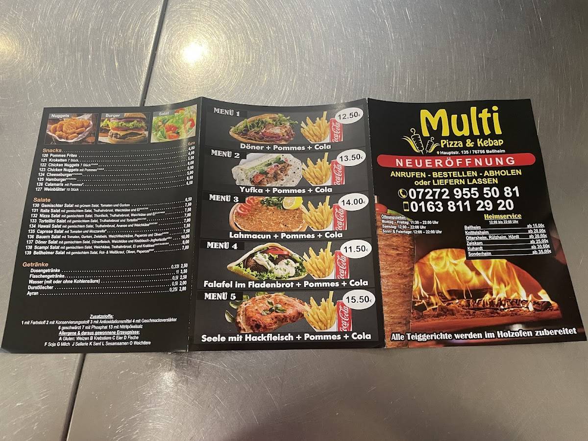 Multi Imbiss Bellheim меню