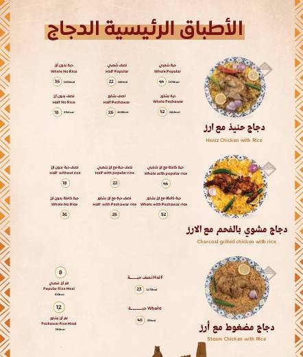 Najd Aljanoub Restaurants меню