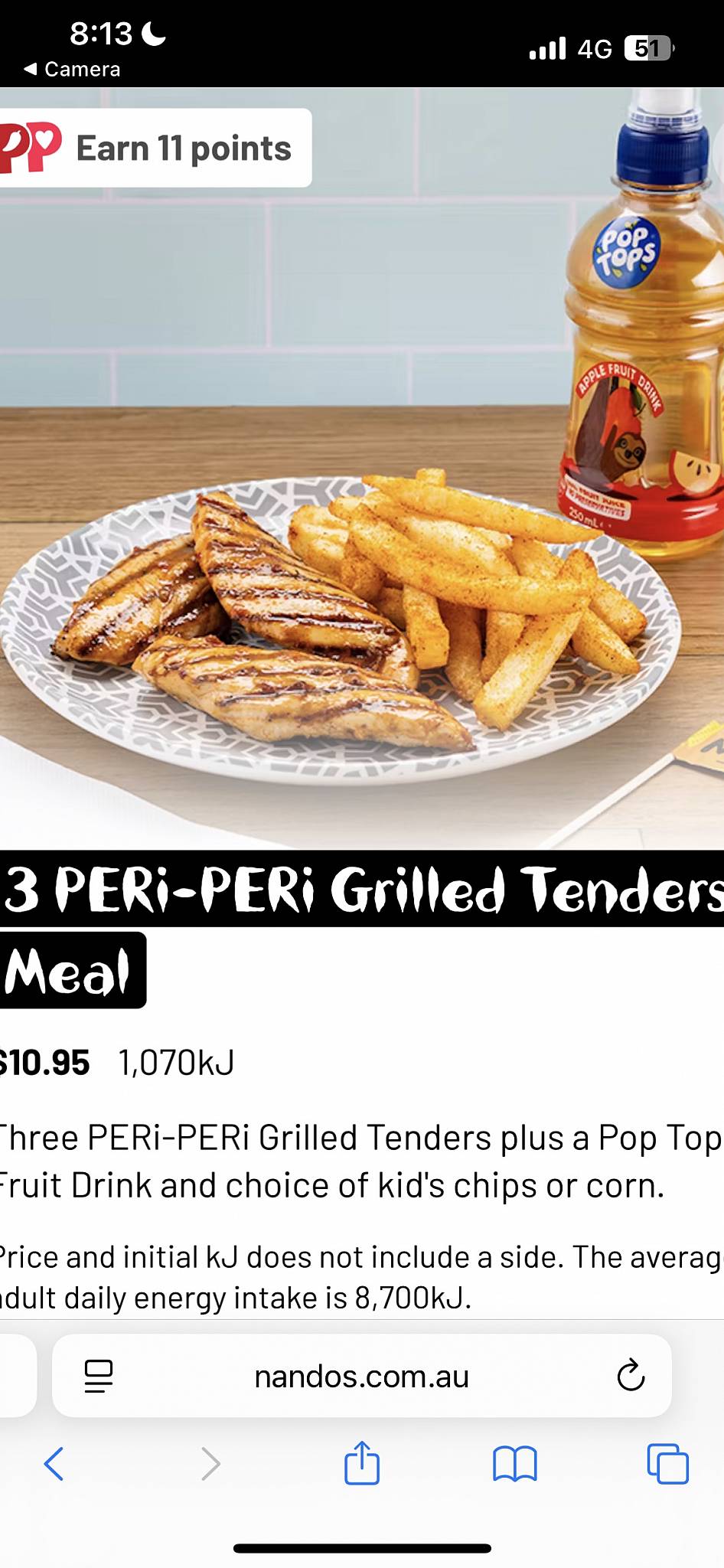 Nando's Point Cook Town Centre меню