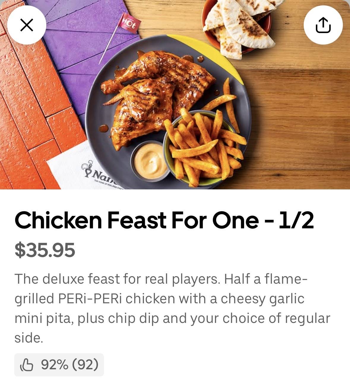 Nando's Rotorua меню