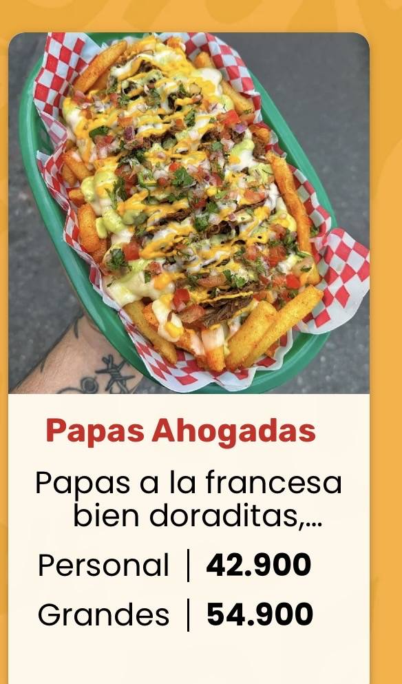 Neta Que Padre! меню