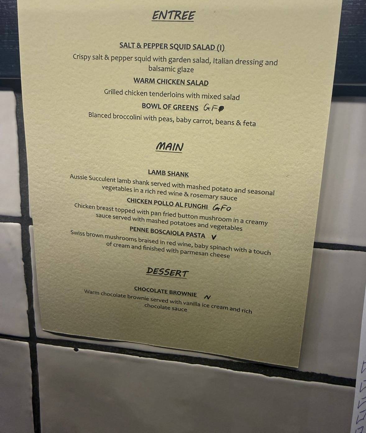 New Local Eatery меню