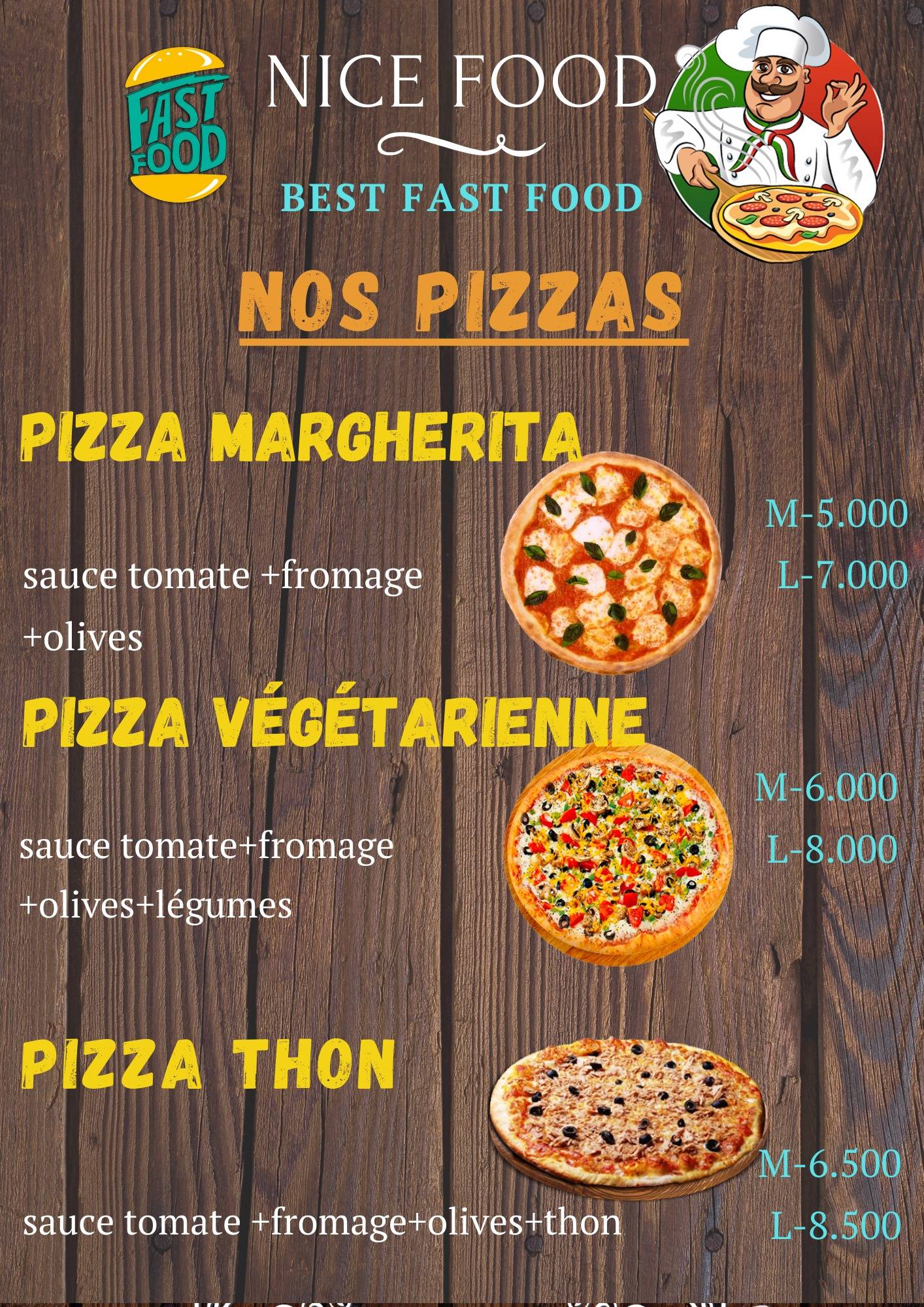 Nice Food sousse меню