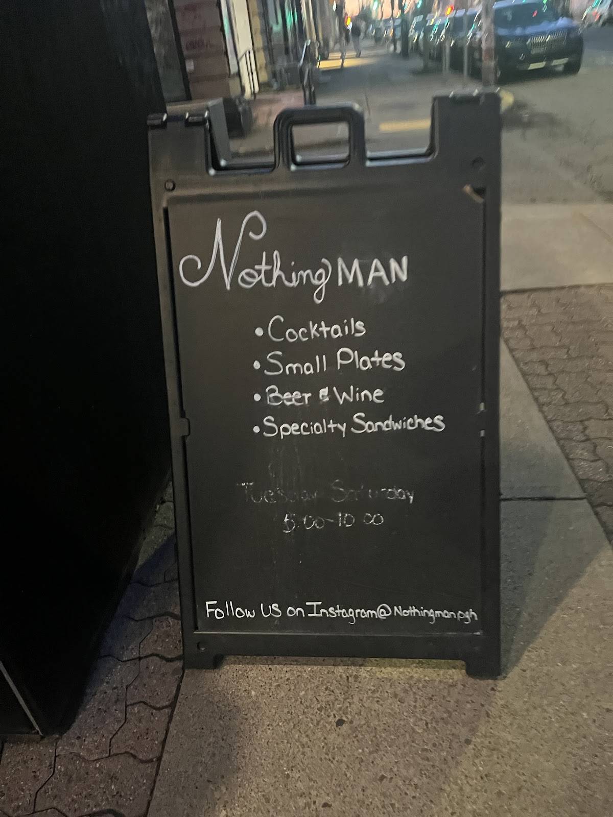 Nothingman меню