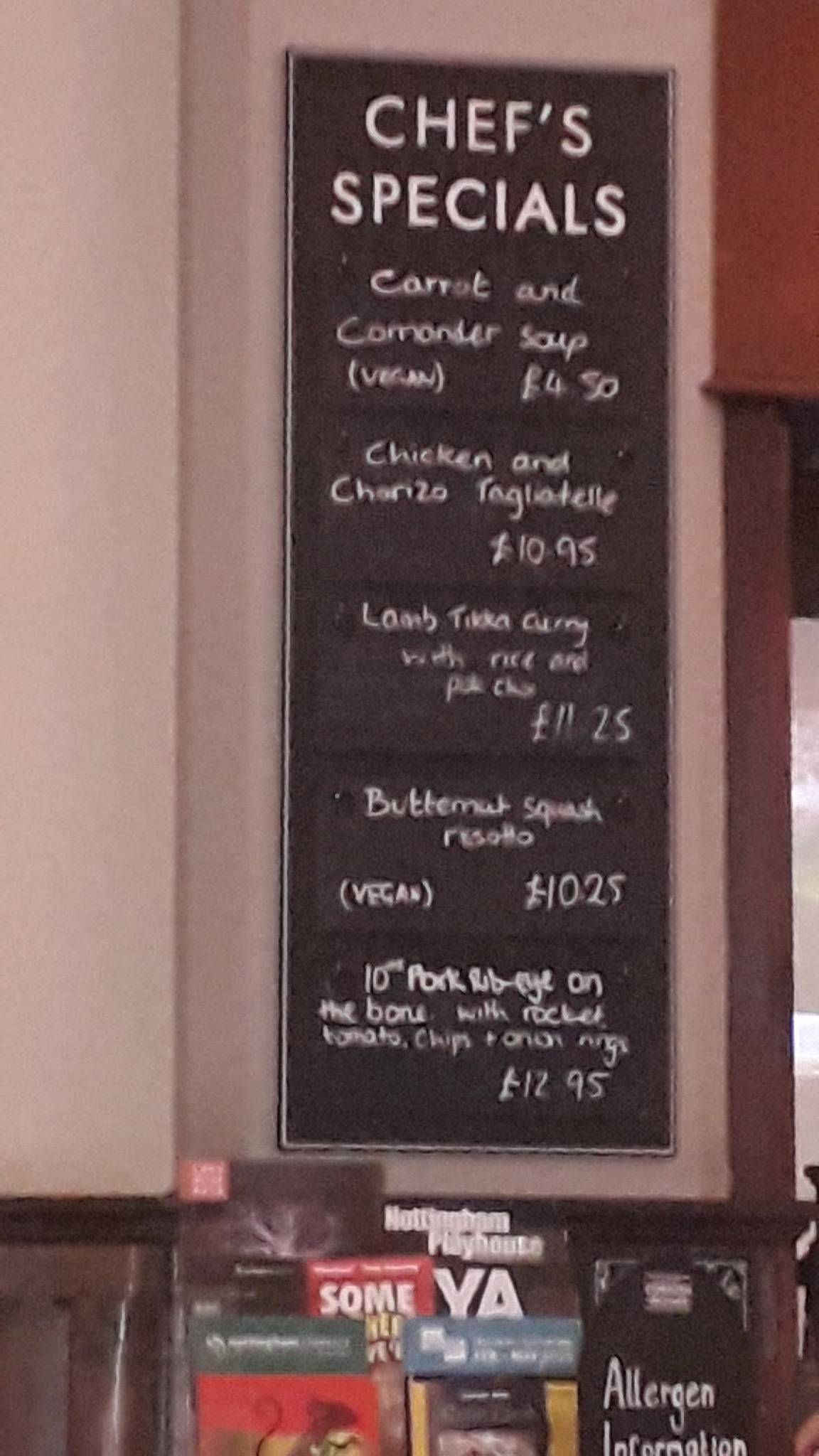Cross Keys - Nottingham меню