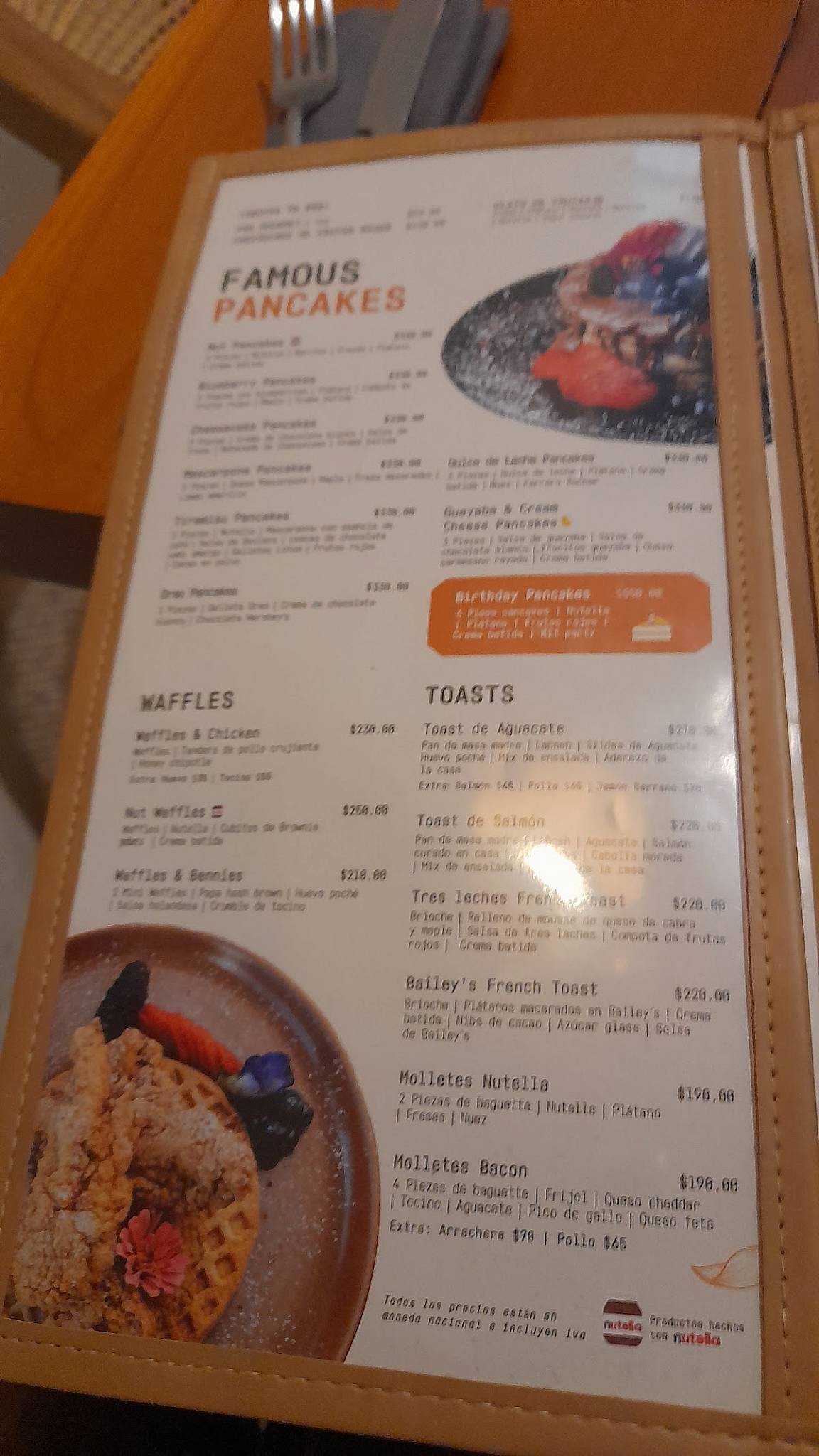 Nutcafé Centro меню