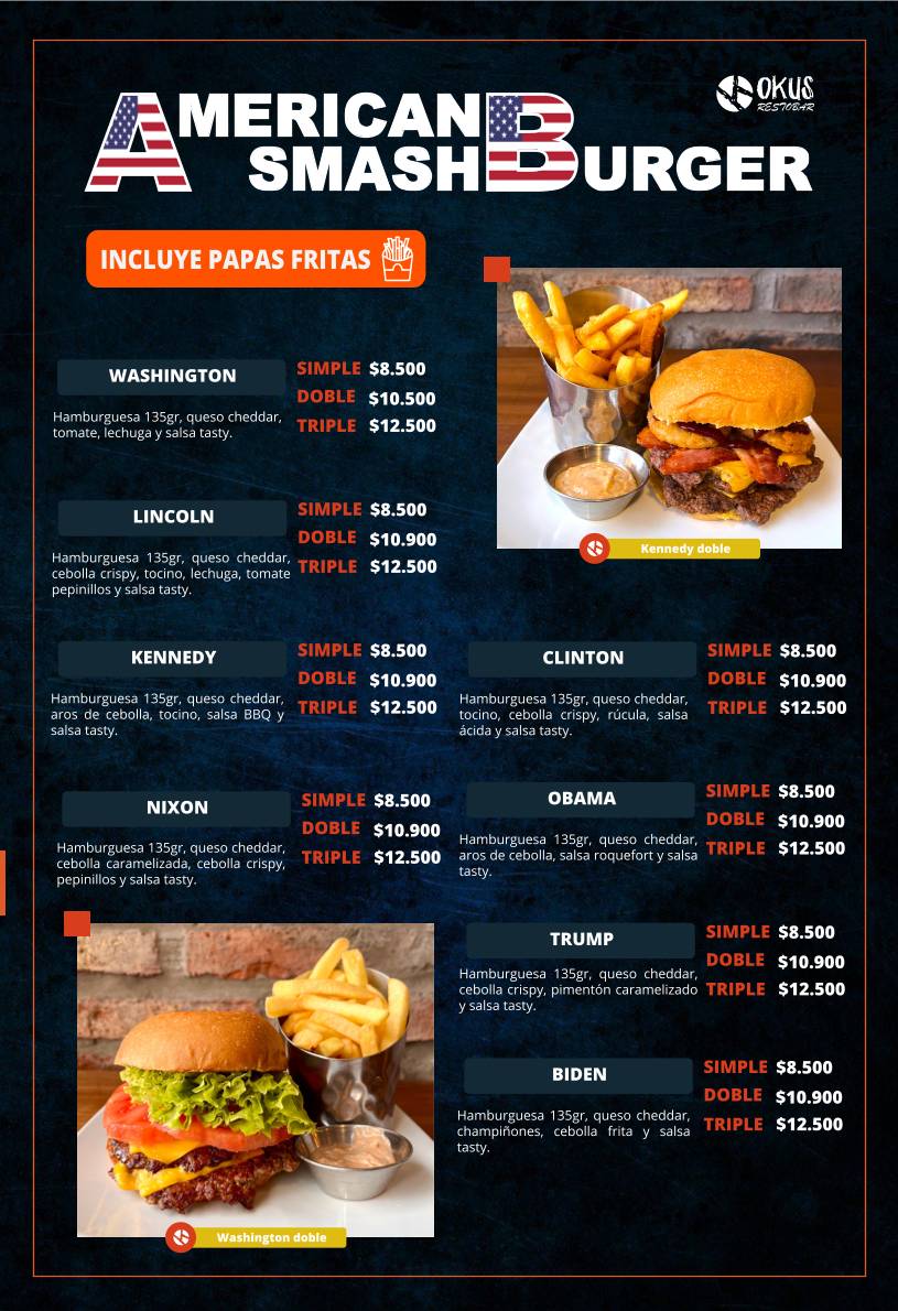 Okus Restobar меню