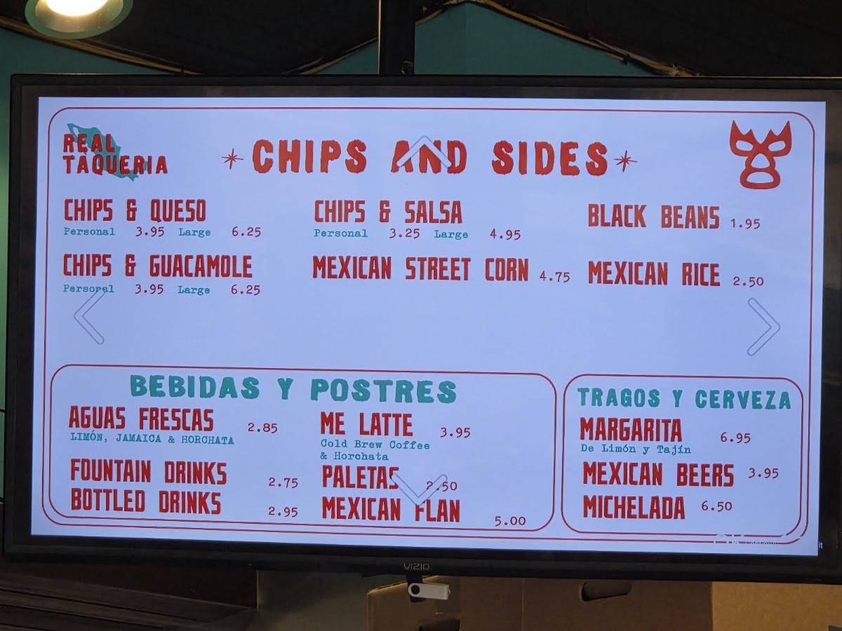 OneTaco Taqueria @ Research Blvd меню