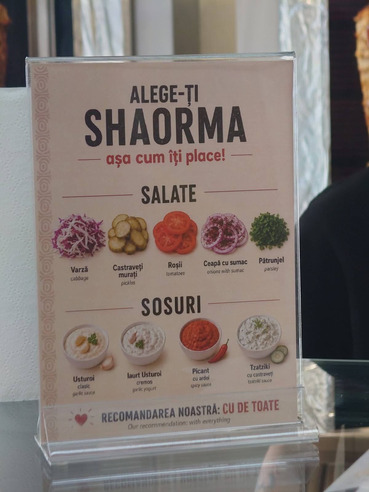 Shaormeria RGL меню