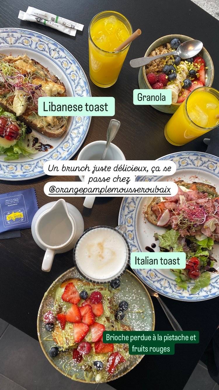Orange Pamplemousse (Brunch) меню