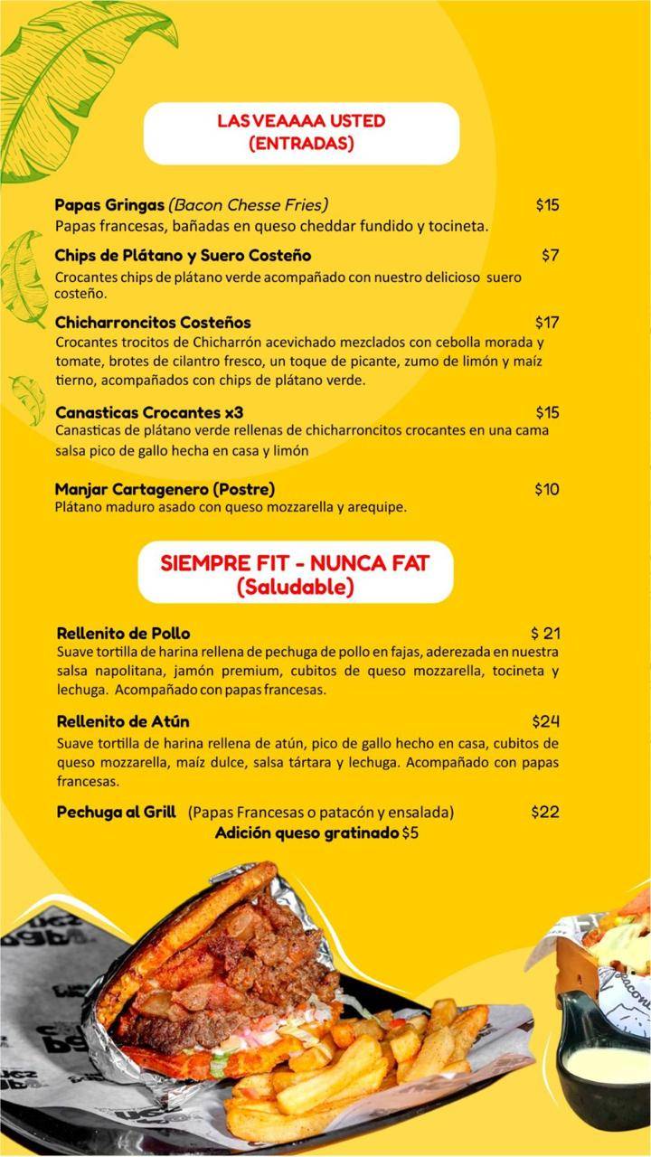 PAPACONES COMIDA RAPIDA GOURMET меню