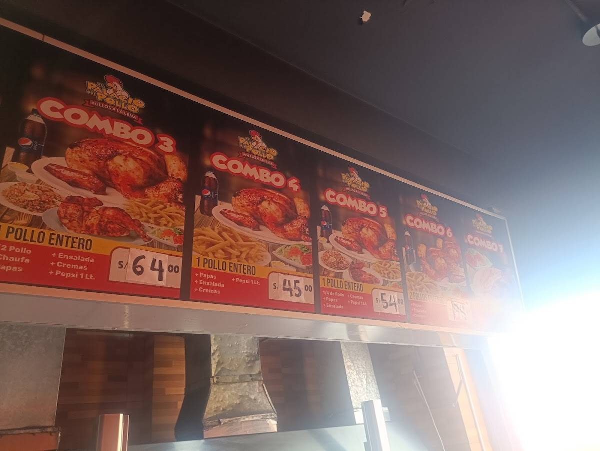Palacio del pollo del 2 de canto grande меню