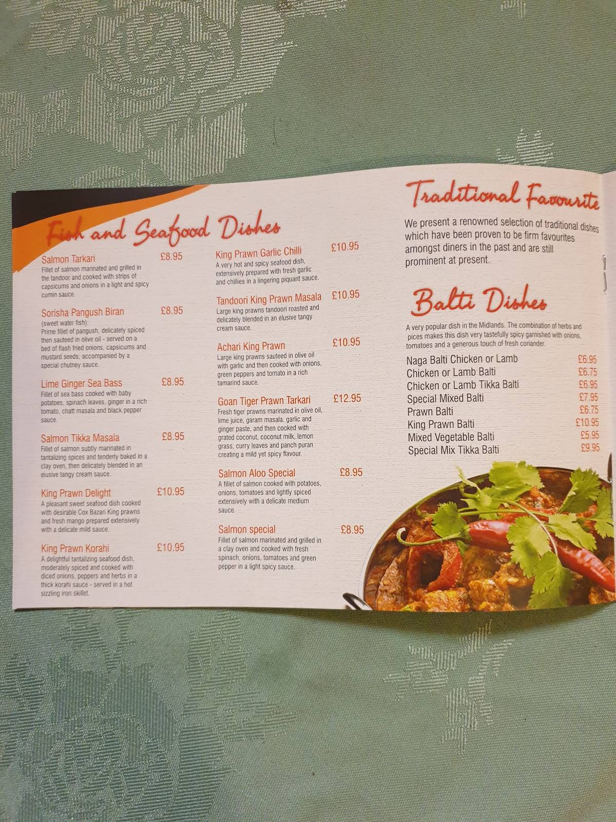 Panacea Indian Dining меню