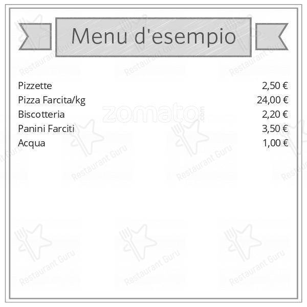 Panificio Serra меню