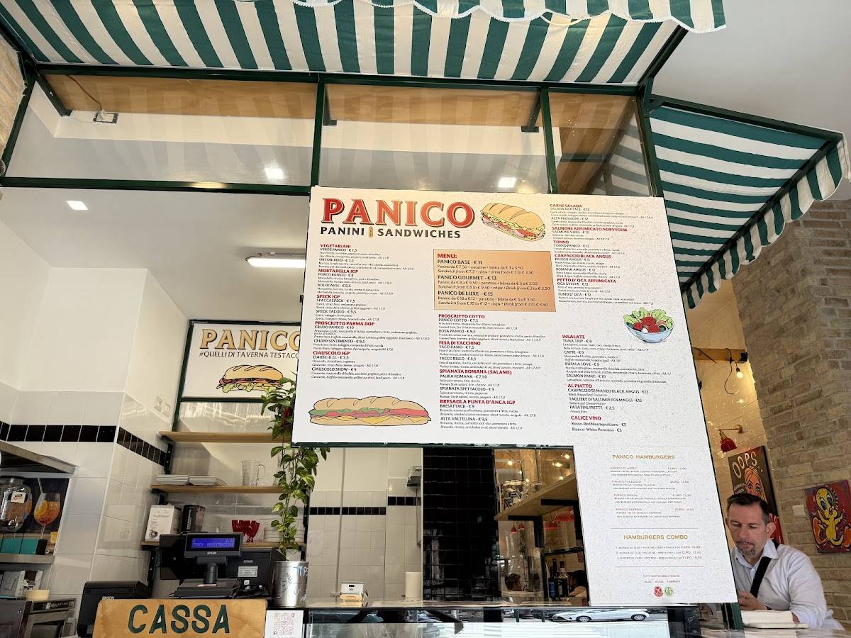 Paninoteca Panico меню