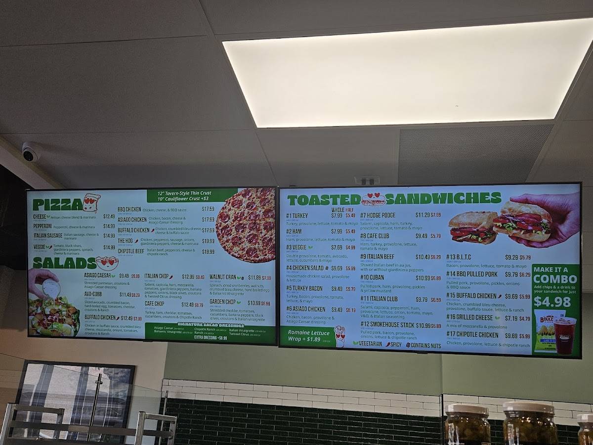Pickleman's Gourmet Cafe меню