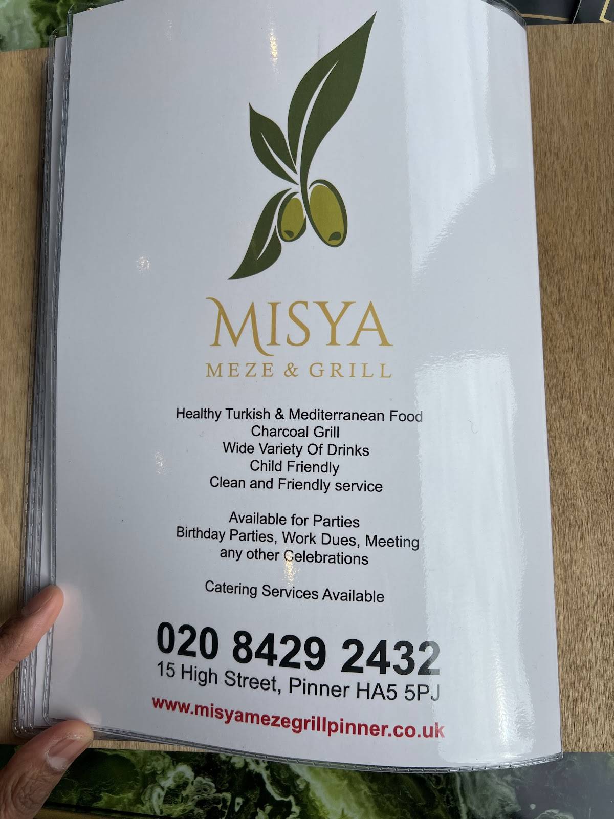 Misya меню