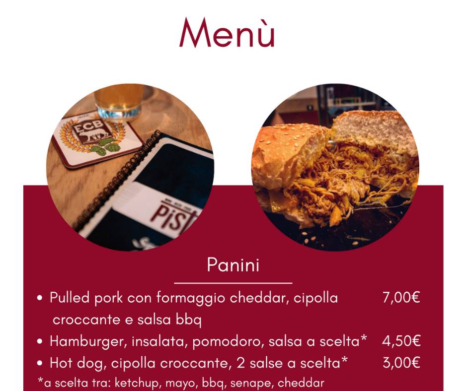 Pisto меню