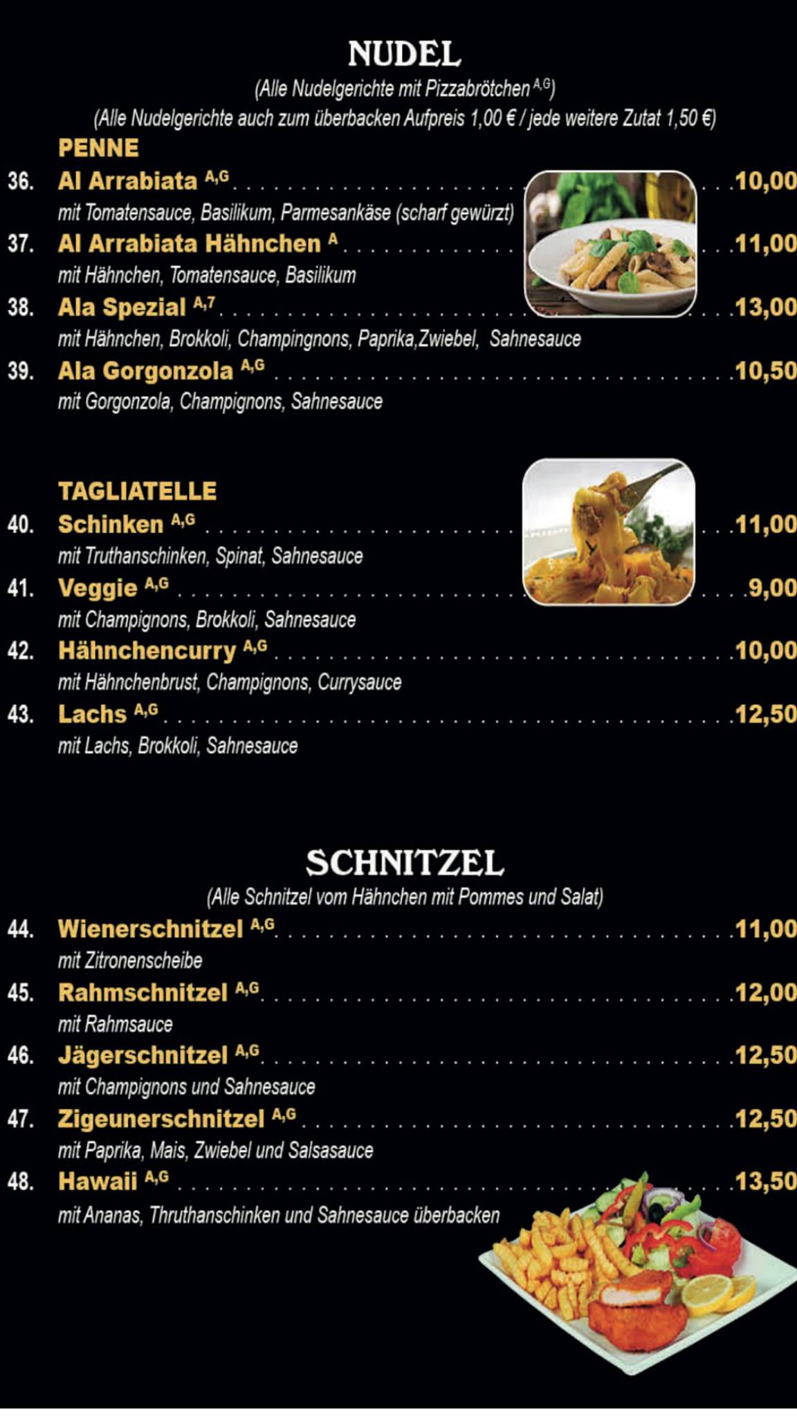 Pizza Barbarossa меню
