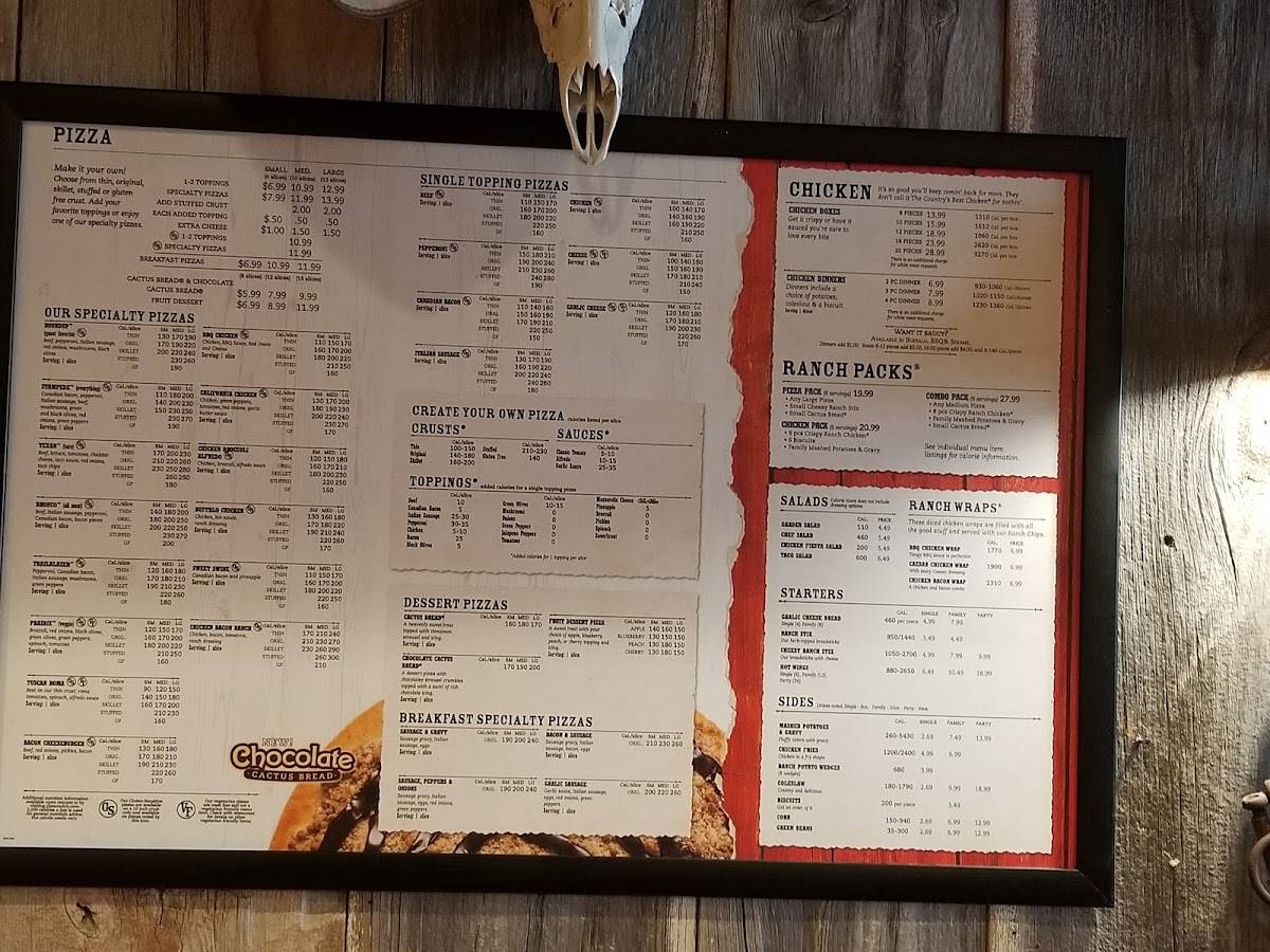 Pizza Ranch меню