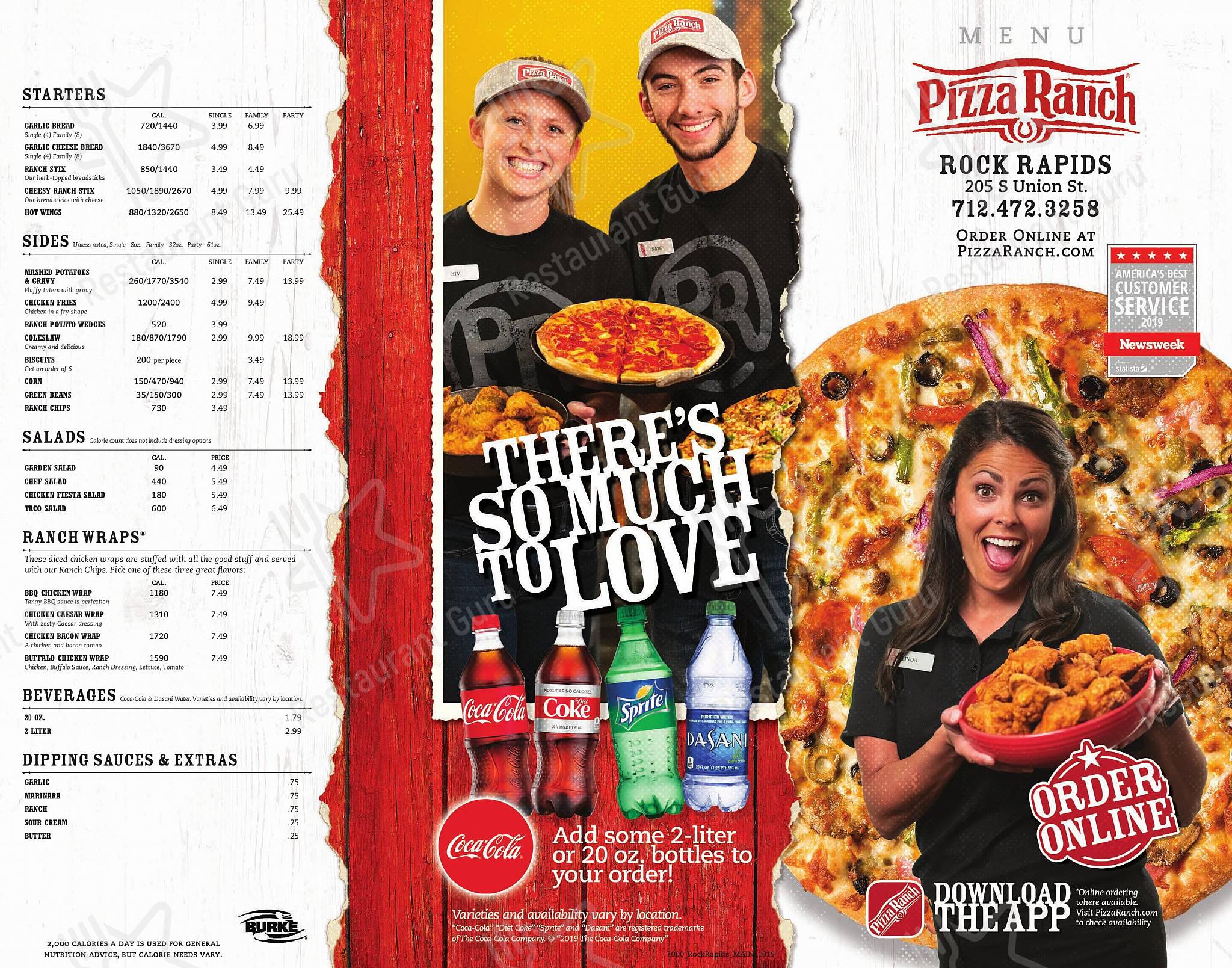 Меню пиццерии Pizza Ranch - Wine Menu