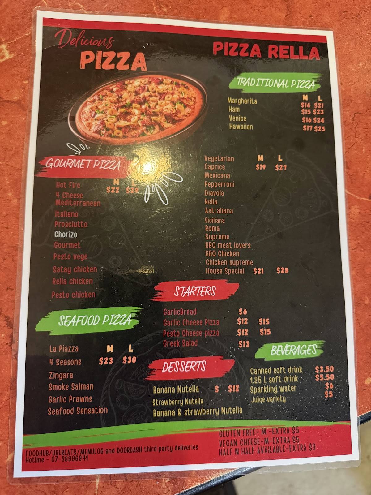 Pizza Rella Annerley меню