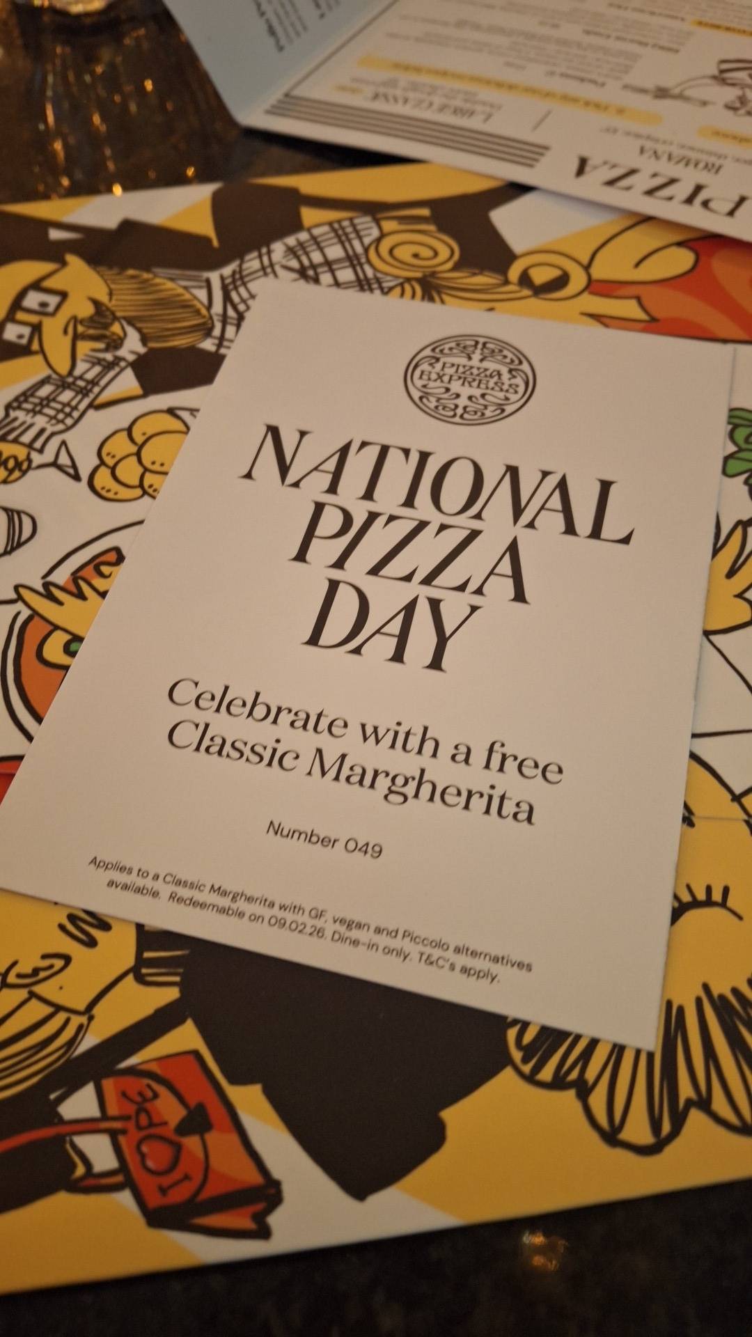 PizzaExpress меню