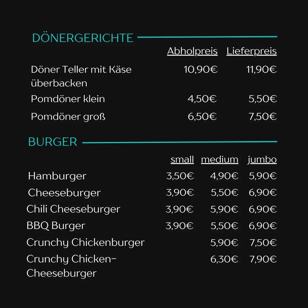 PizzaPoint меню