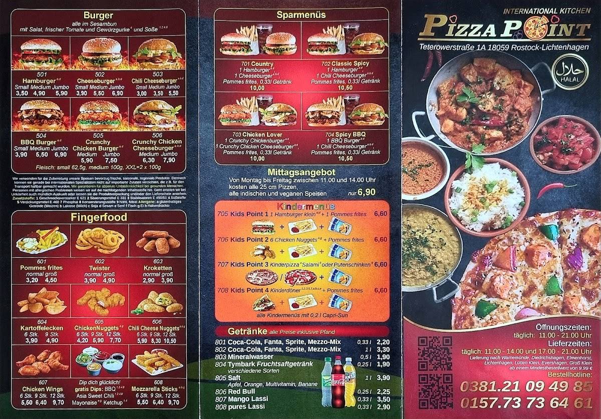 PizzaPoint меню