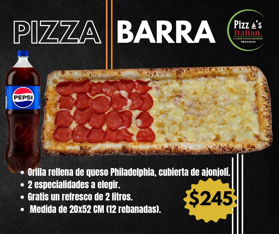 Pizzas Italian. меню