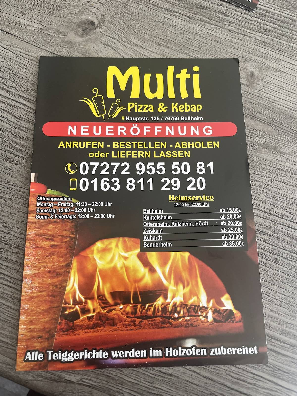 Multi Imbiss Bellheim меню