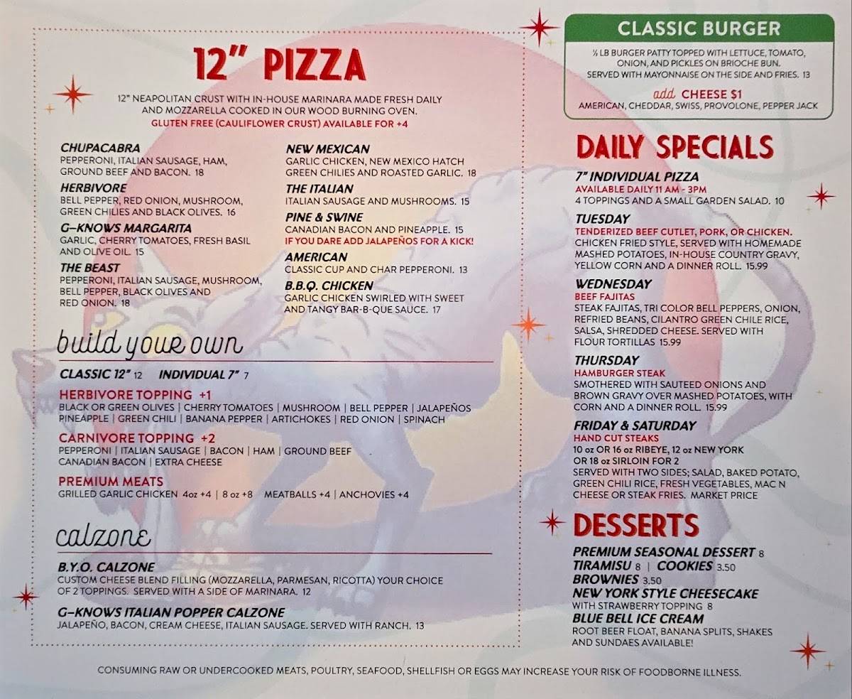 Pizza Junction меню