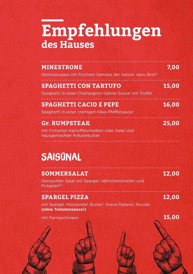 Pizzeria Spizzico меню