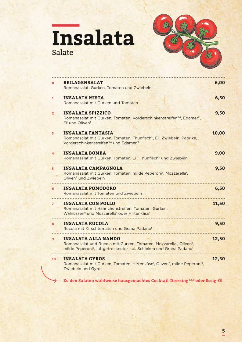 Pizzeria Spizzico меню