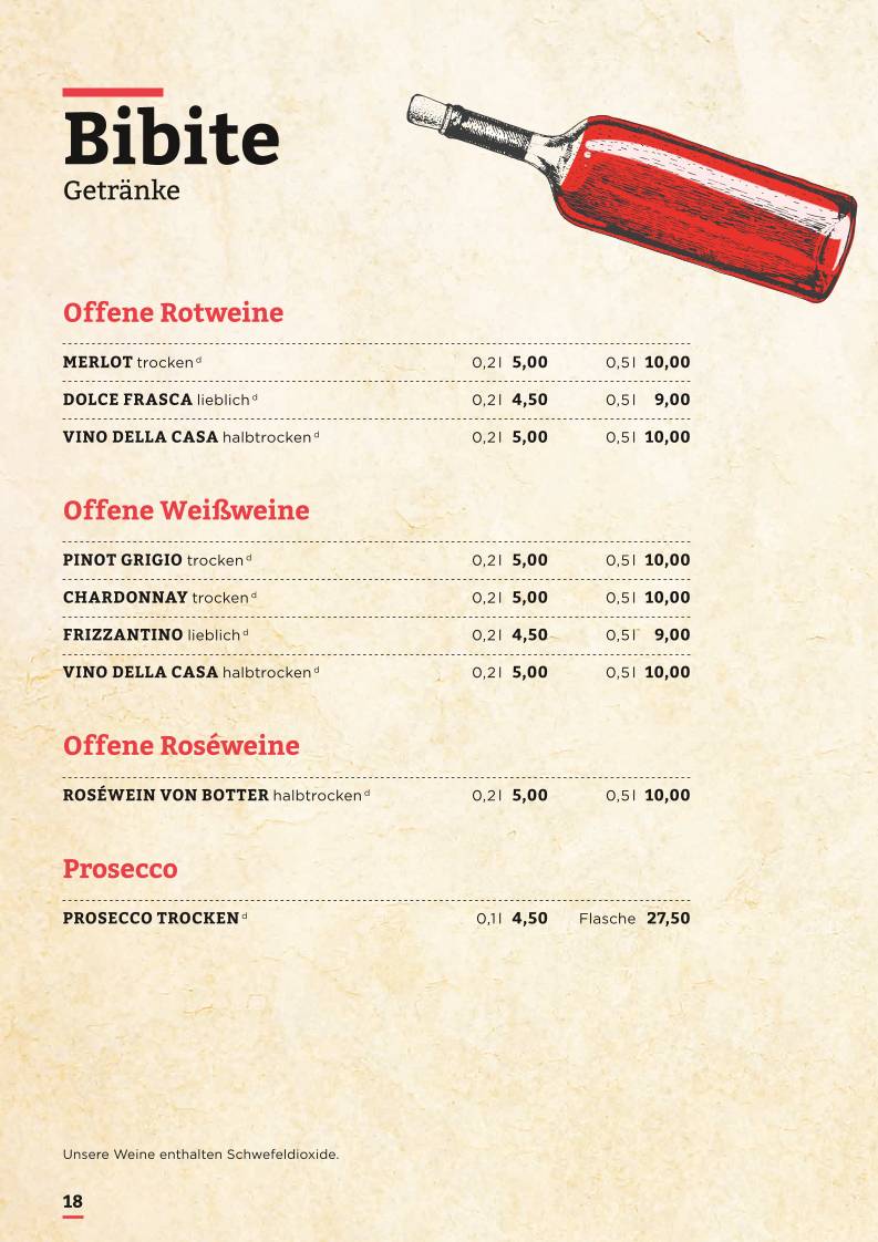 Pizzeria Spizzico меню