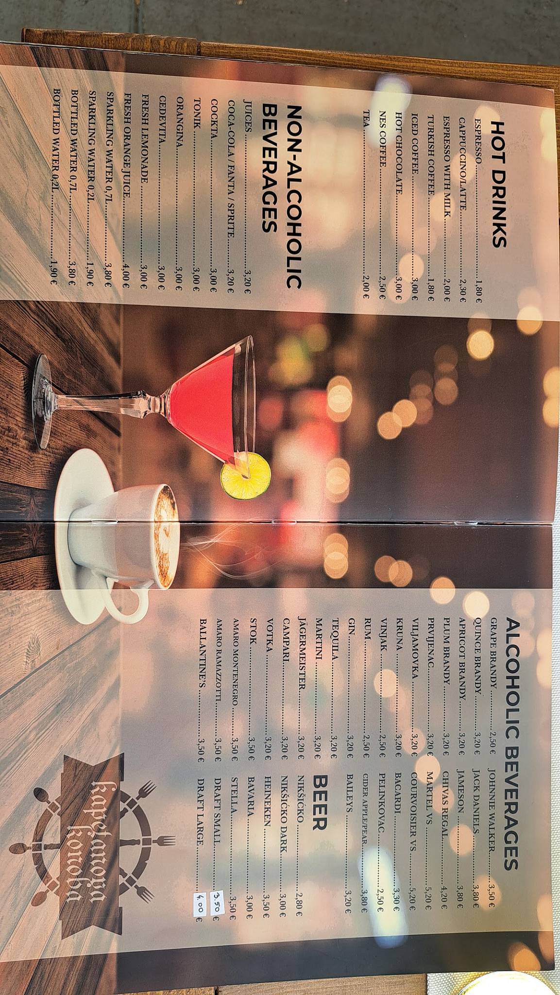Porat nova меню