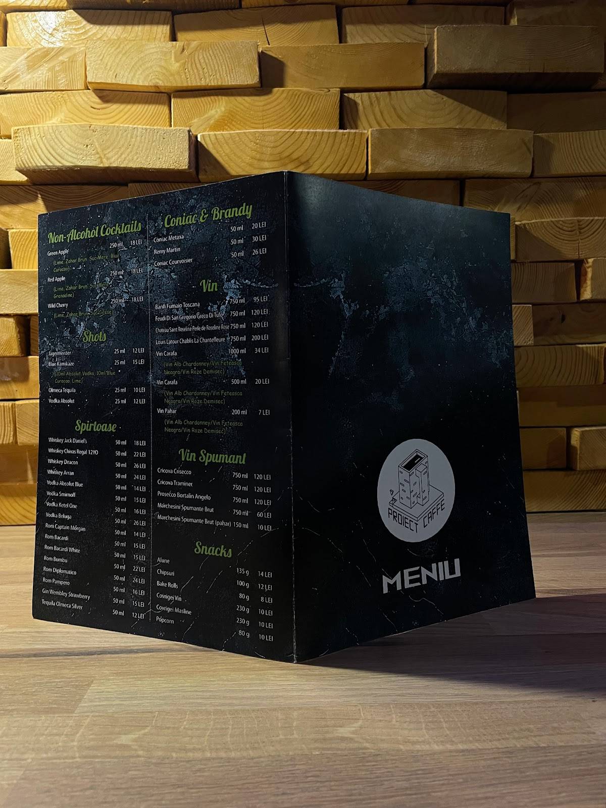 Proiect Caffé меню