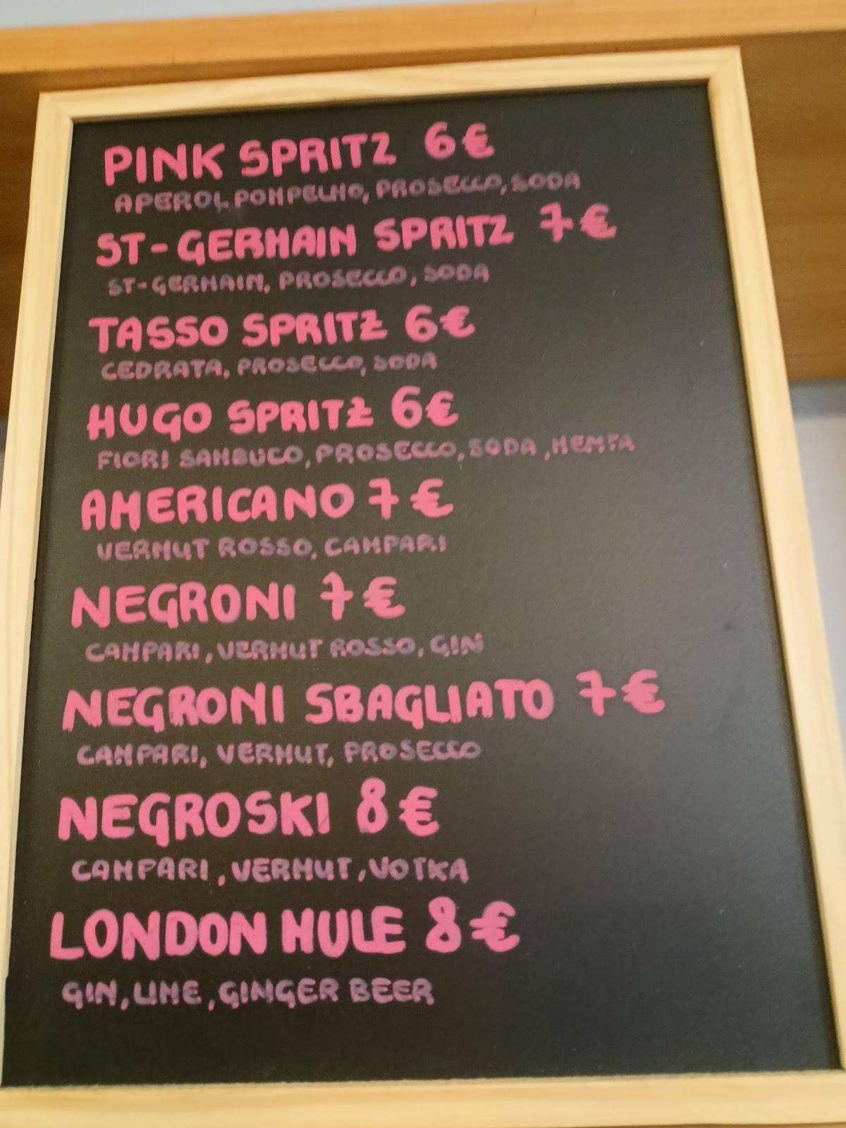 Bar ALBAROLO меню