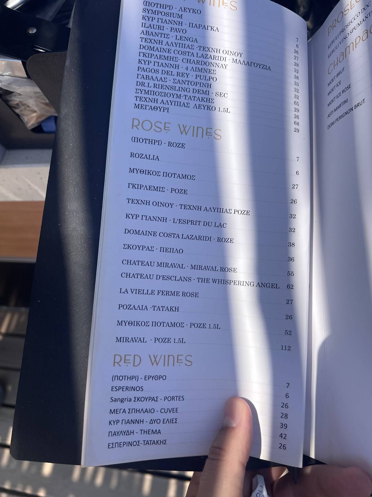 Cayo Beach Bar Rhodes меню