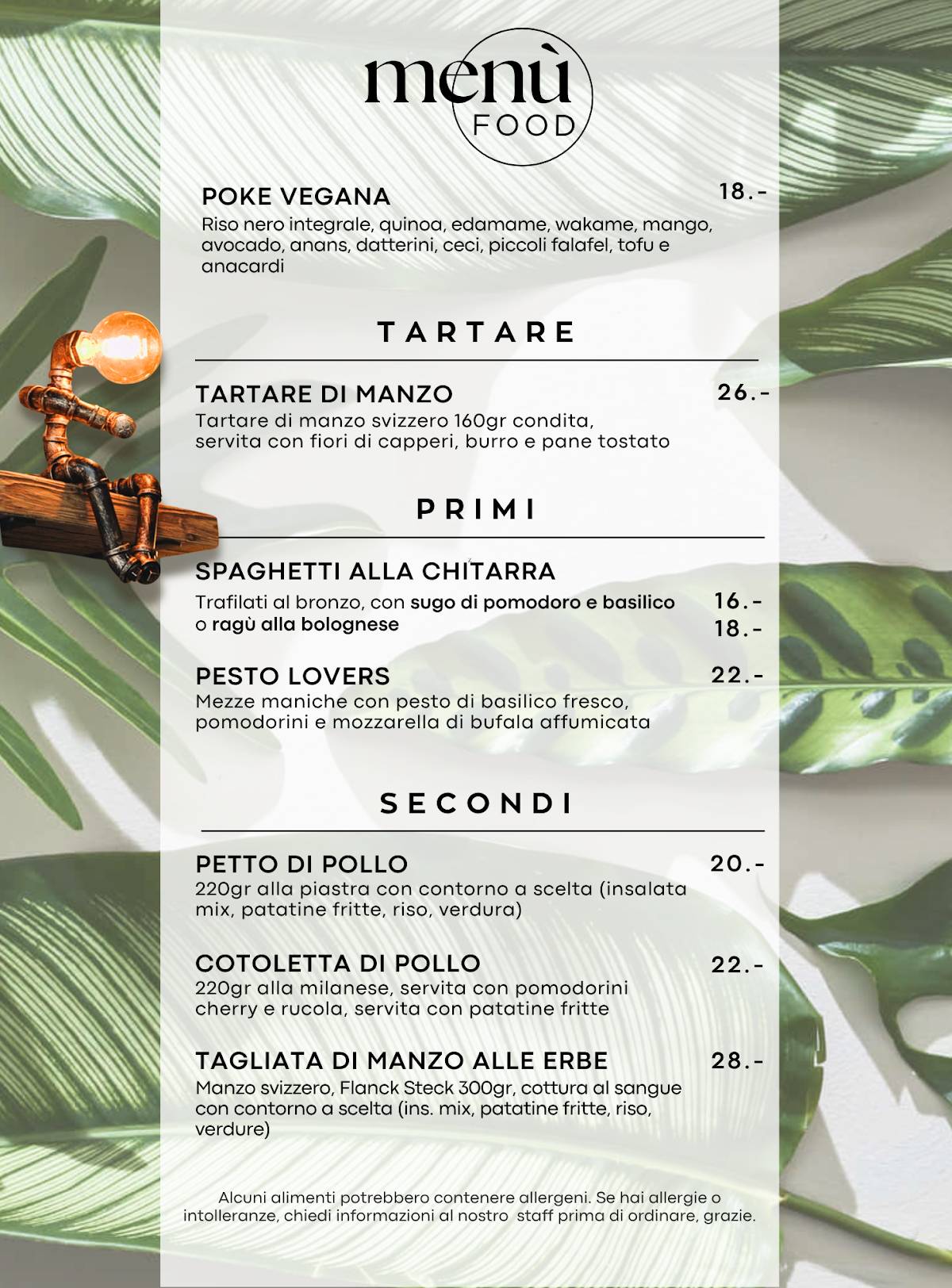 Eleven Bar Ristorante меню