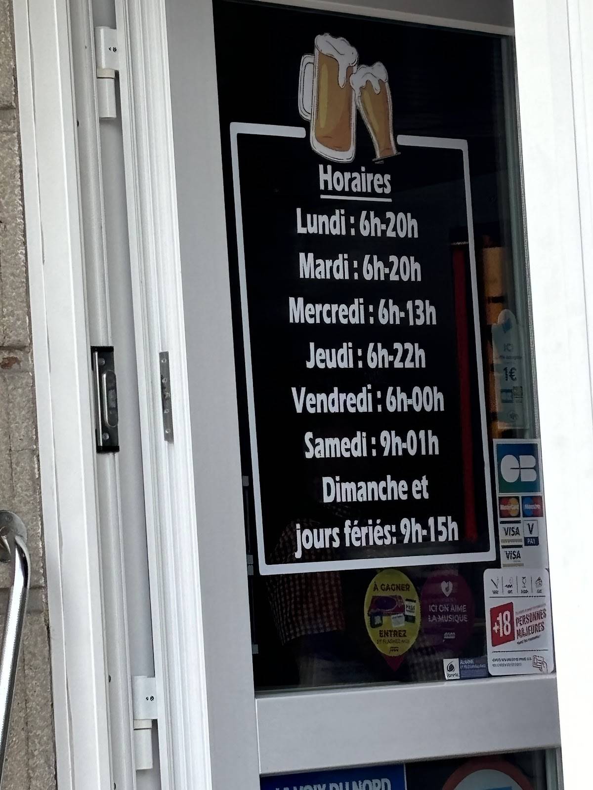 L’imprévu меню