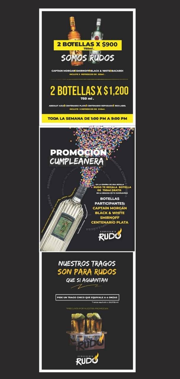 Rudo Los Reyes меню
