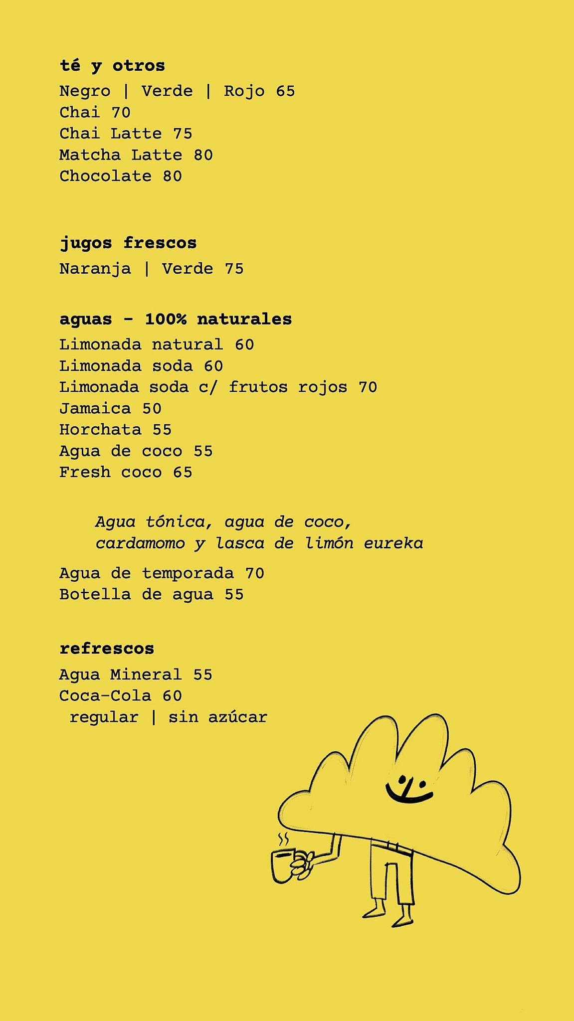 SOCO Mérida меню