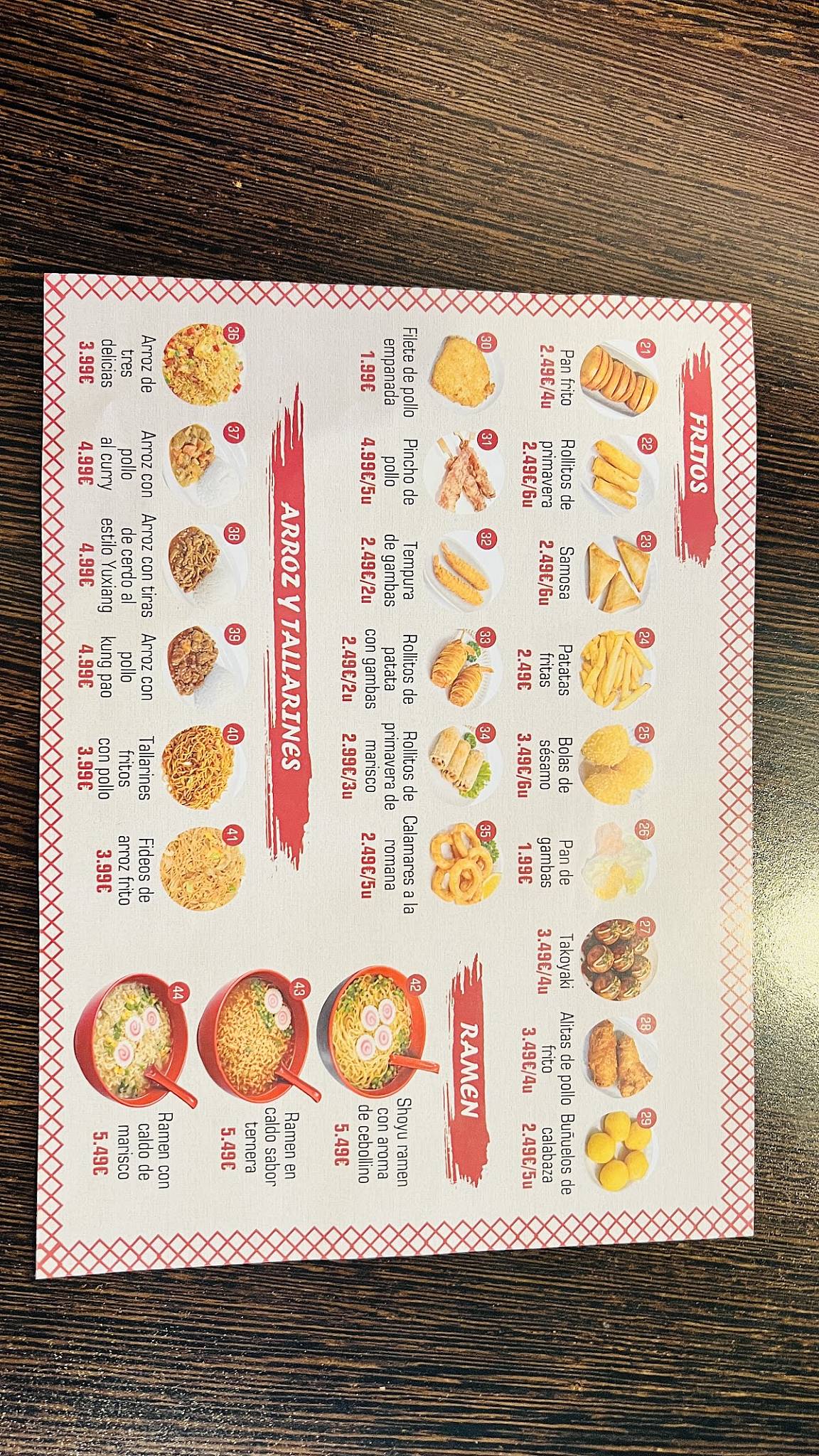 RAMEN BOSS меню