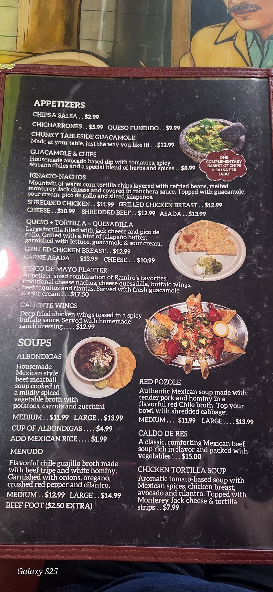 Ramiro's Cocina Mexicana меню