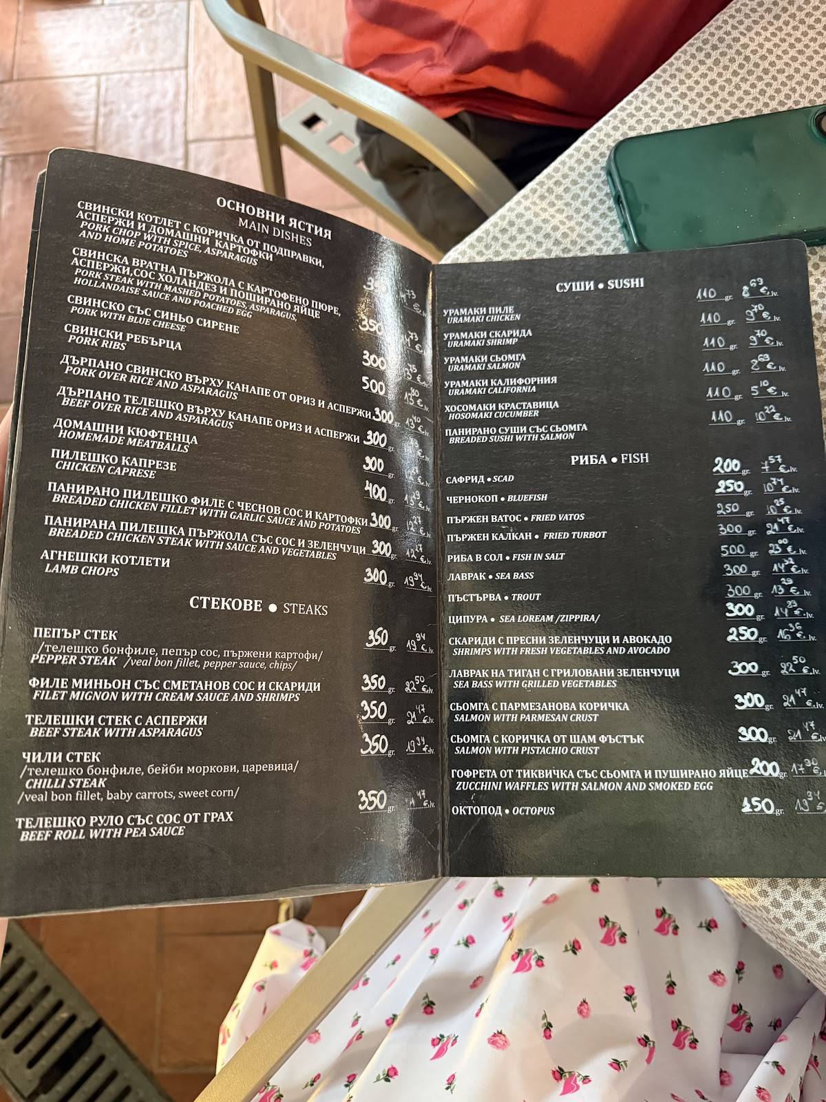 Maistro Meat & Fish меню