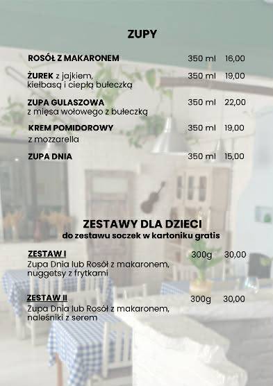 Aida Restauracja&Pizzeria меню